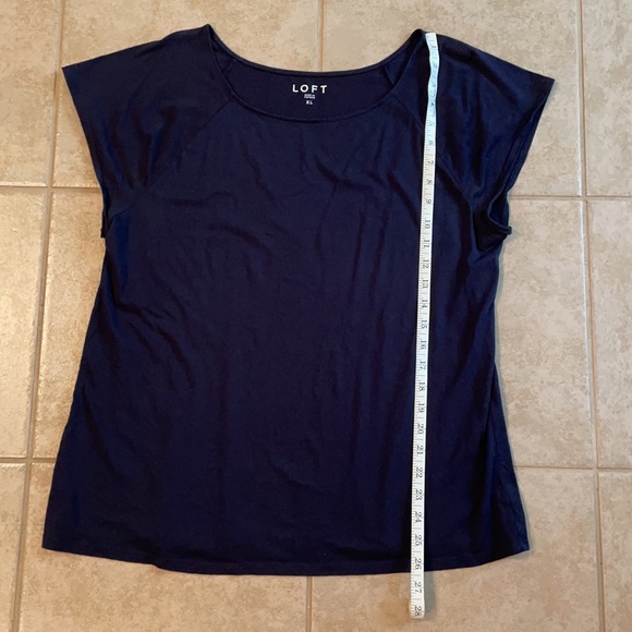 LOFT Navy Shirt - Picture 3 of 5